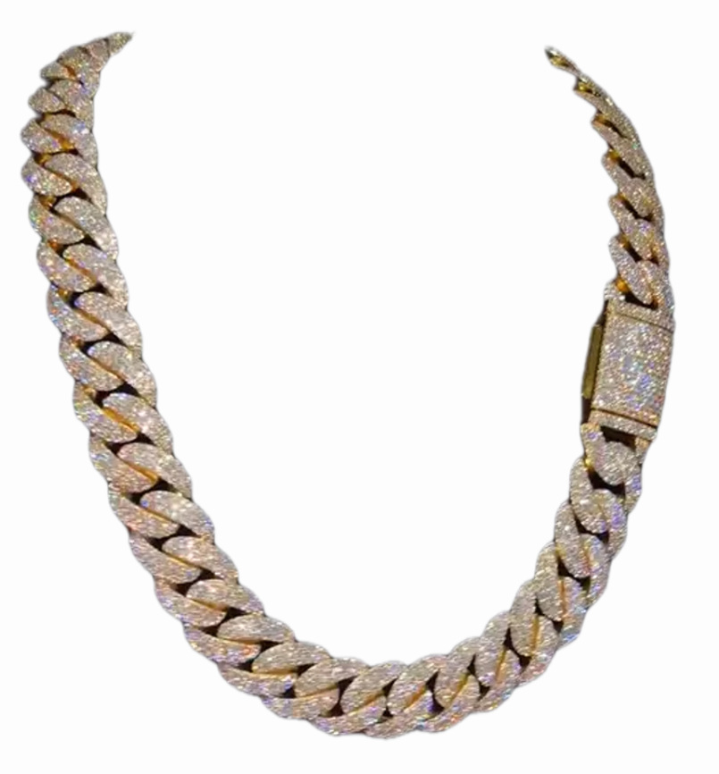 16mm 14K Gold Cuban Link – Full Bussdown
